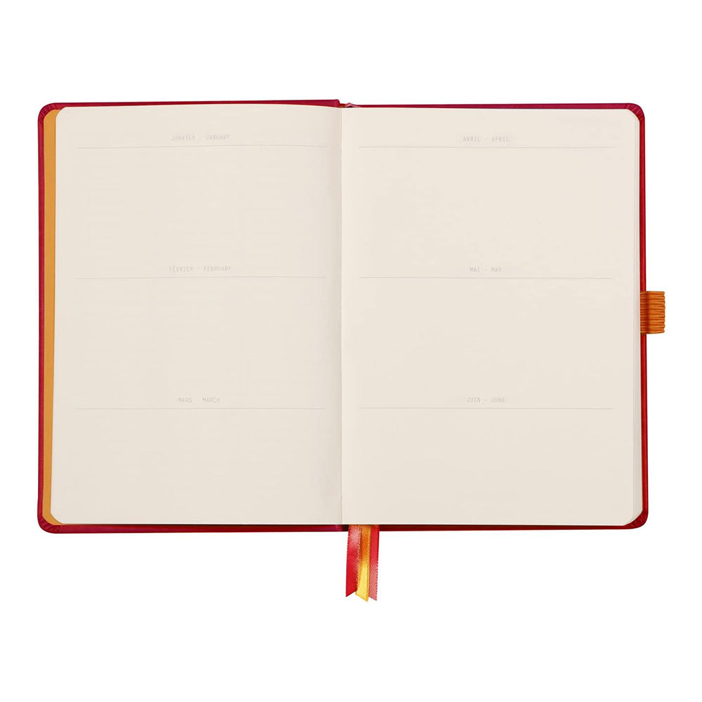 RHODIArama GoalBook Hardcover A5 Dot Poppy