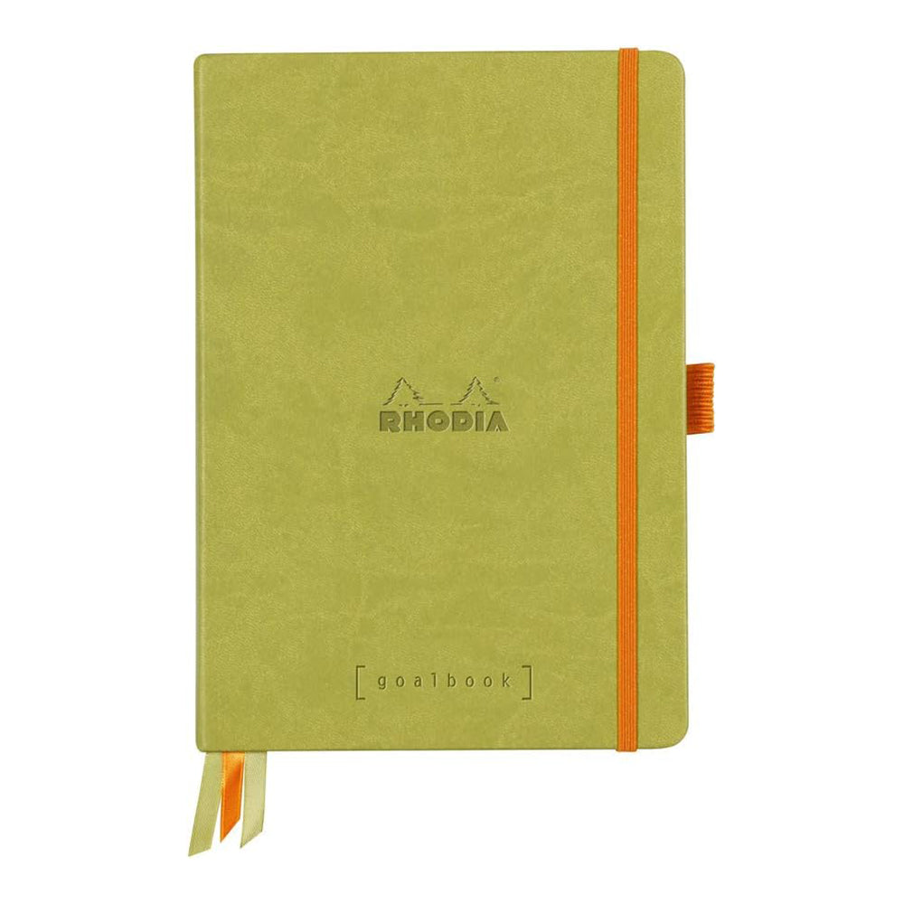 RHODIArama GoalBook Hardcover A5 Dot Anise Greenn
