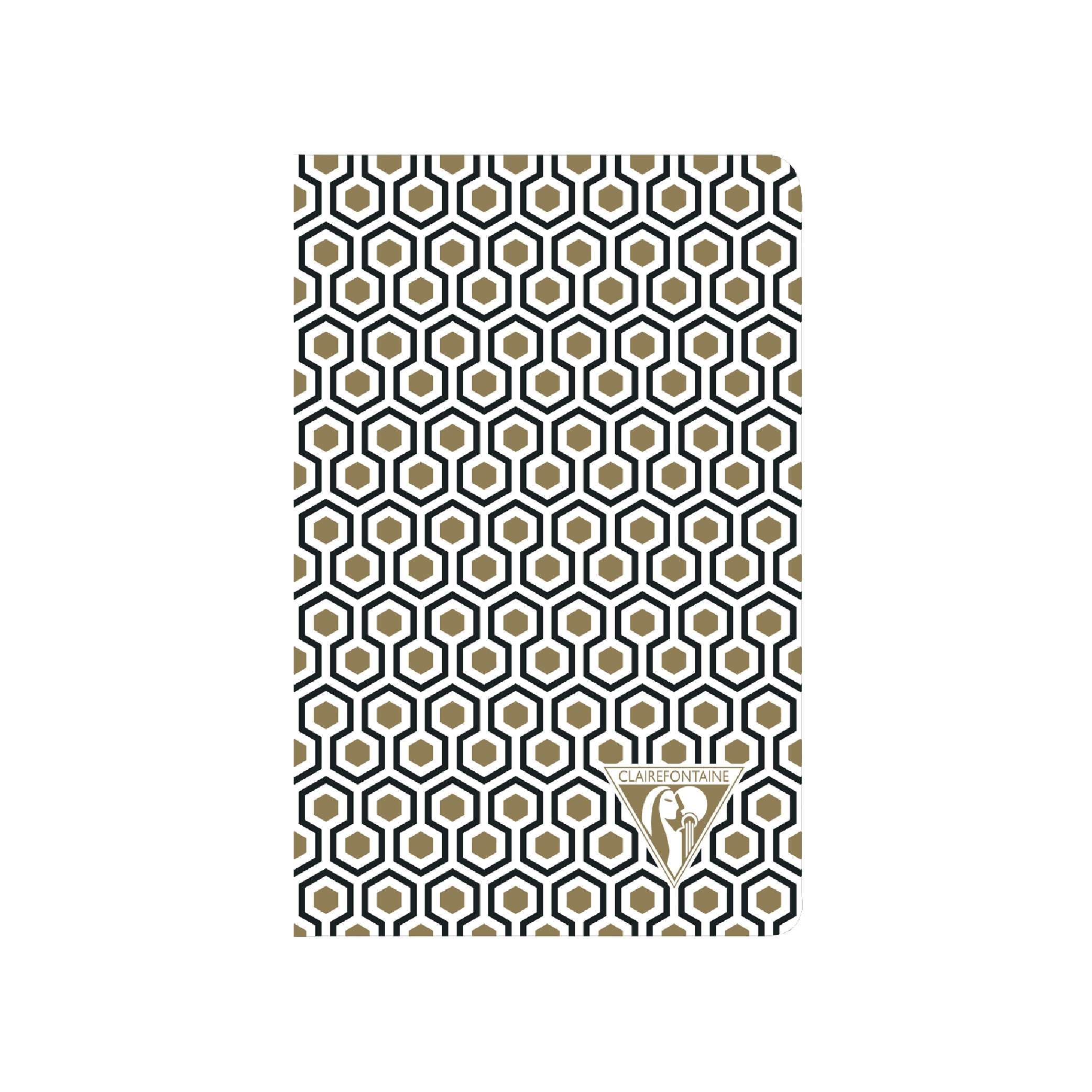 CLAIREFONTAINE Neo Deco 9x14cm Lined 48s Gold & Black Default Title