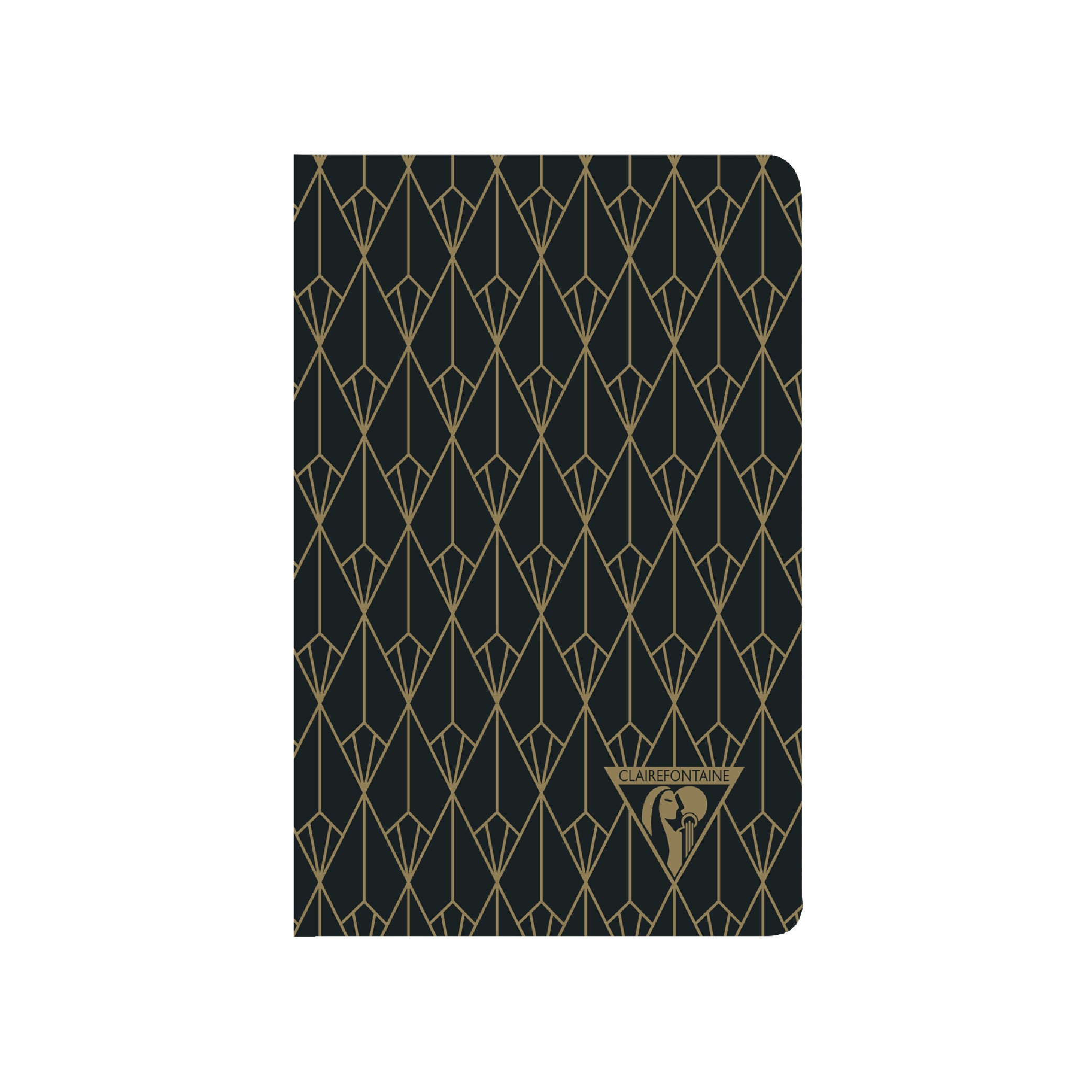 CLAIREFONTAINE Neo Deco 9x14cm Lined 48s Ebony Black Default Title