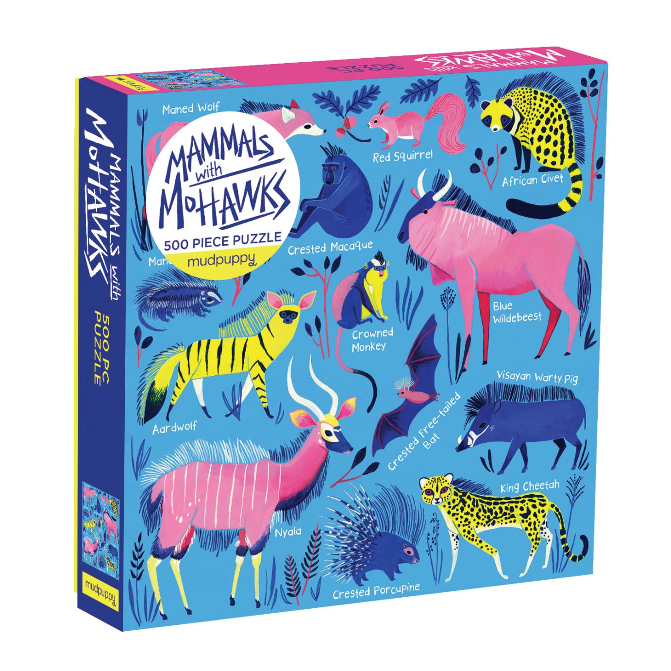 Family Puzzle 500pc Mammals with Mohawks 1212803