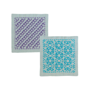 OLYMPUS Sashiko Coaster Kit #SK-299 10x10cm