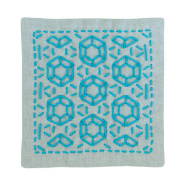 OLYMPUS Sashiko Coaster Kit #SK-299 10x10cm