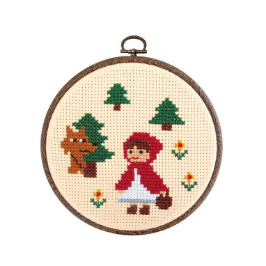 OLYMPUS Cross Stitch Kit 15.5x15.5cm Red Riding Ho