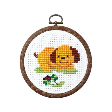 OLYMPUS Cross Stitch Kit Dog & Ladybug