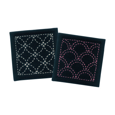 OLYMPUS Sashiko Coaster Kit #SK-262 10x10cm