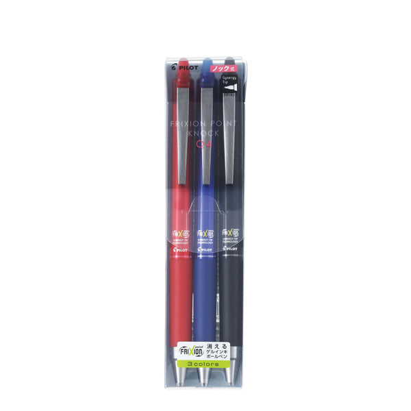 PILOT Frixion Point Knock 0.4mm Set of 3C