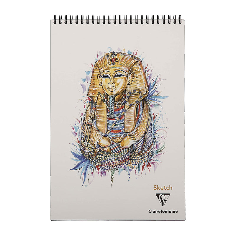 CLAIREFONTAINE Sketch Wirebound Pad 90g 60s A4+ Tutankhamun Default Title