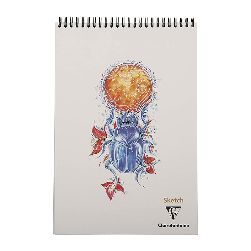 CLAIREFONTAINE Sketch Wirebound Pad 90g 60s A4+ Tutankhamun Default Title
