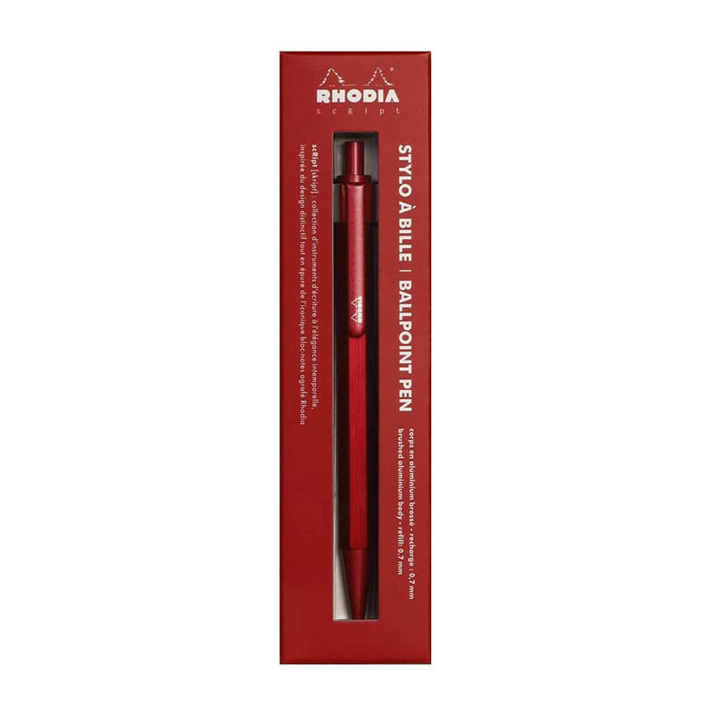 RHODIA scRipt 0.7mm Ball Pen Red Default Title