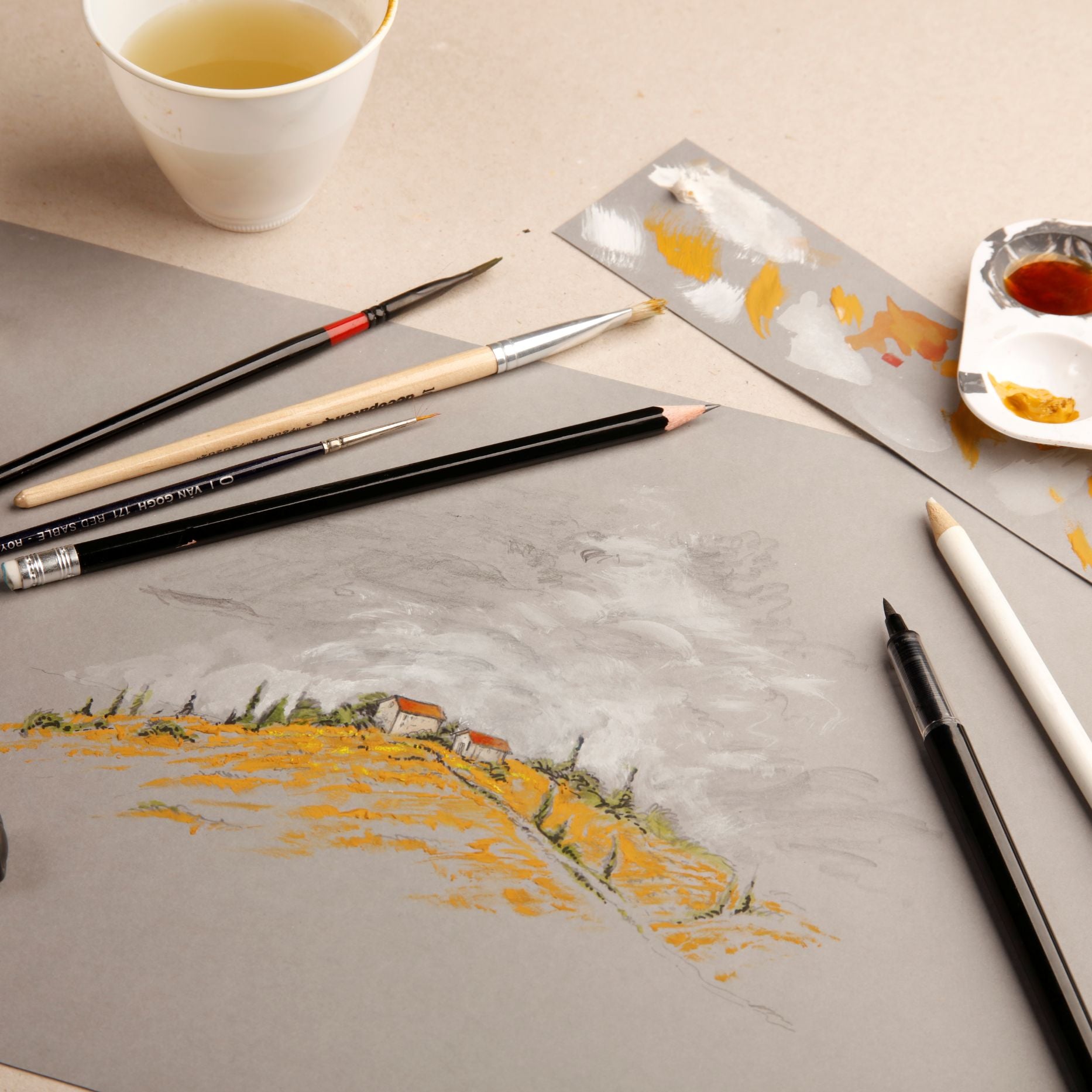 CLAIREFONTAINE Paint ON Pad A5 250g No.6 Assorted 6x4s Default Title