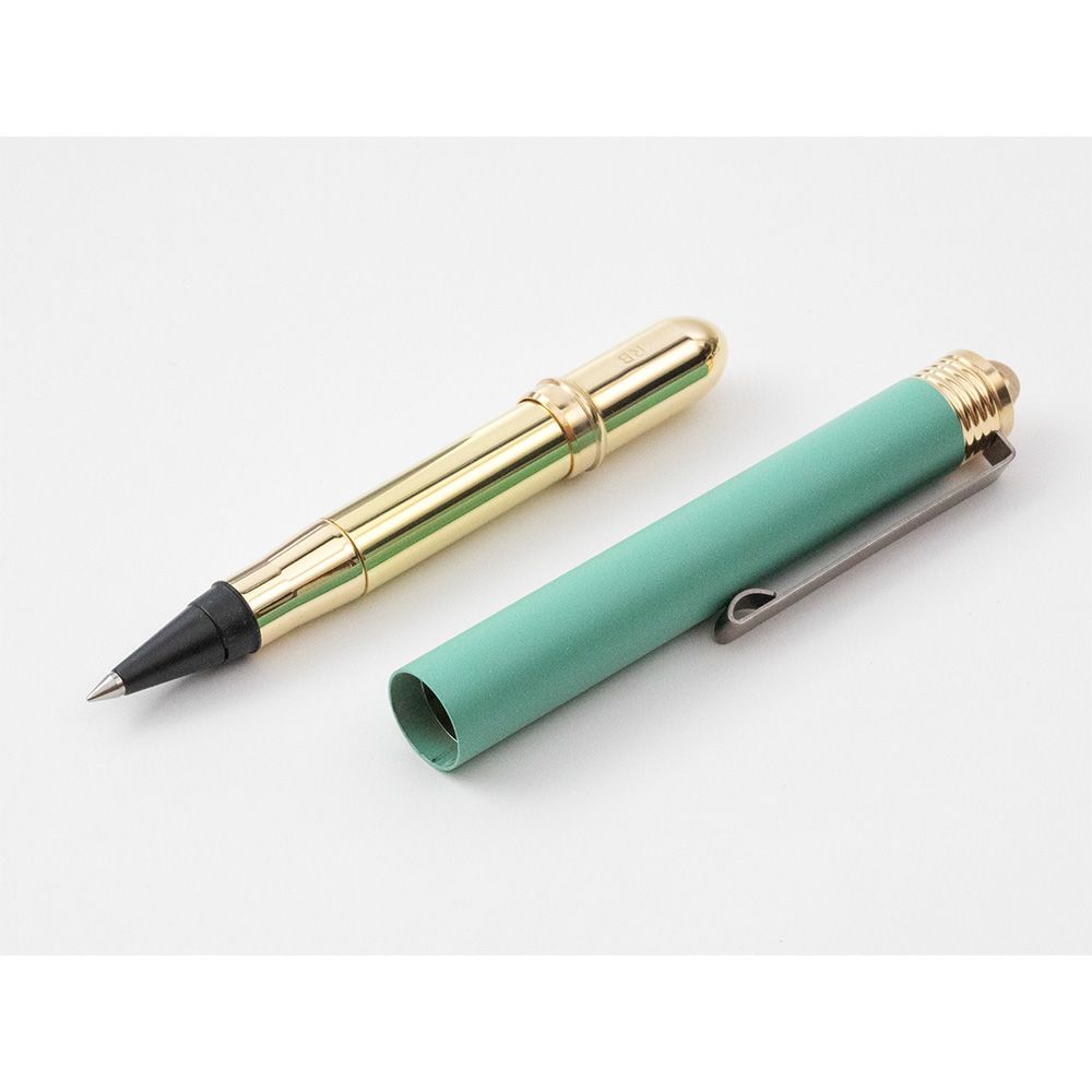 TRAVELERS Brass Rollerball Factory Green