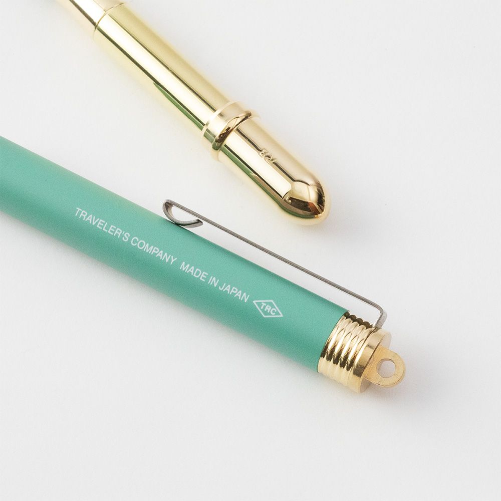 TRAVELERS Brass Rollerball Factory Green