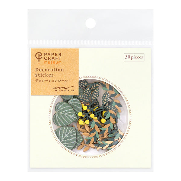 MIDORI Sticker PCM 2522 Decoration Leaf