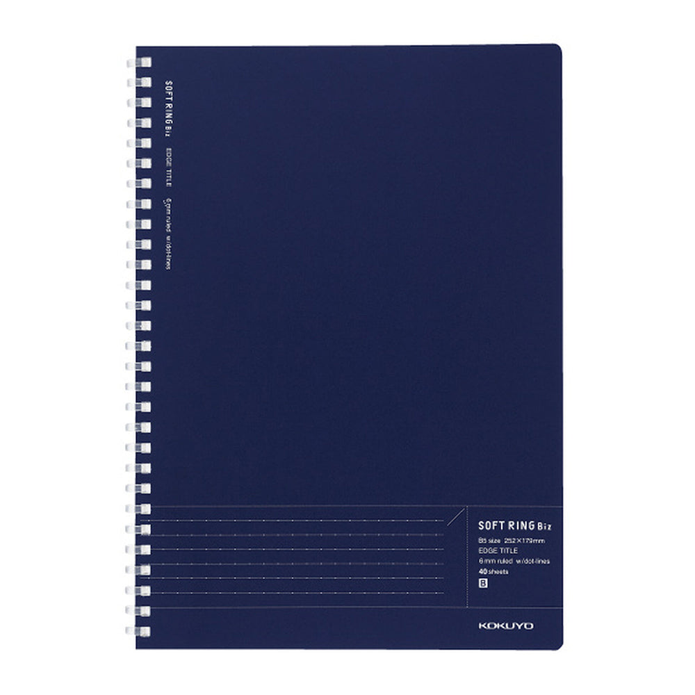 KOKUYO Soft Ring Biz Notebook B5 Dot Ruled 50sh Dark Blue
