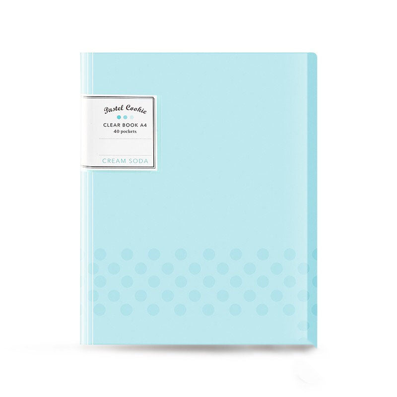 KOKUYO Pastel Cookie ClearBook A4 40P Cream Soda Default Title