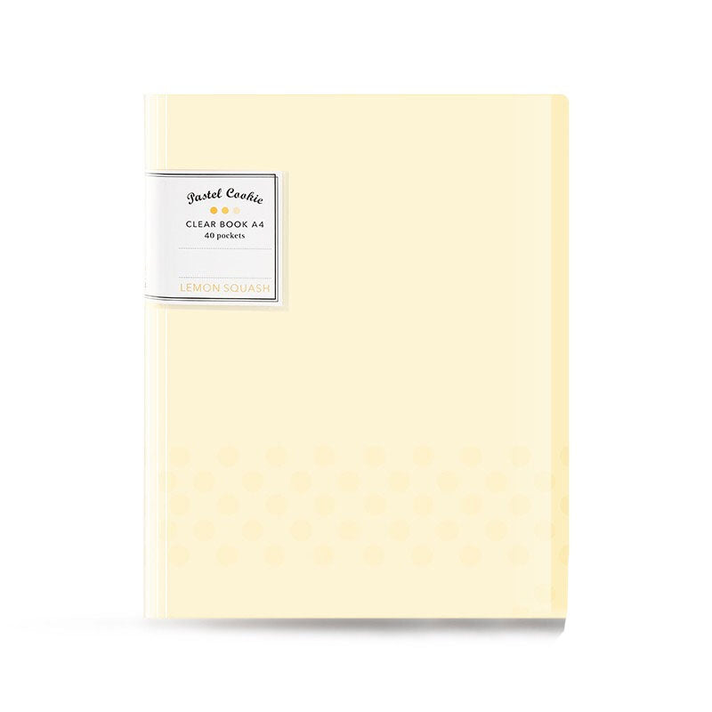 KOKUYO Pastel Cookie ClearBook A4 40P Lemon Squash Default Title