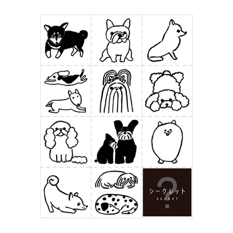KING JIM HITOTOKI Large Size Sticker Dog Default Title