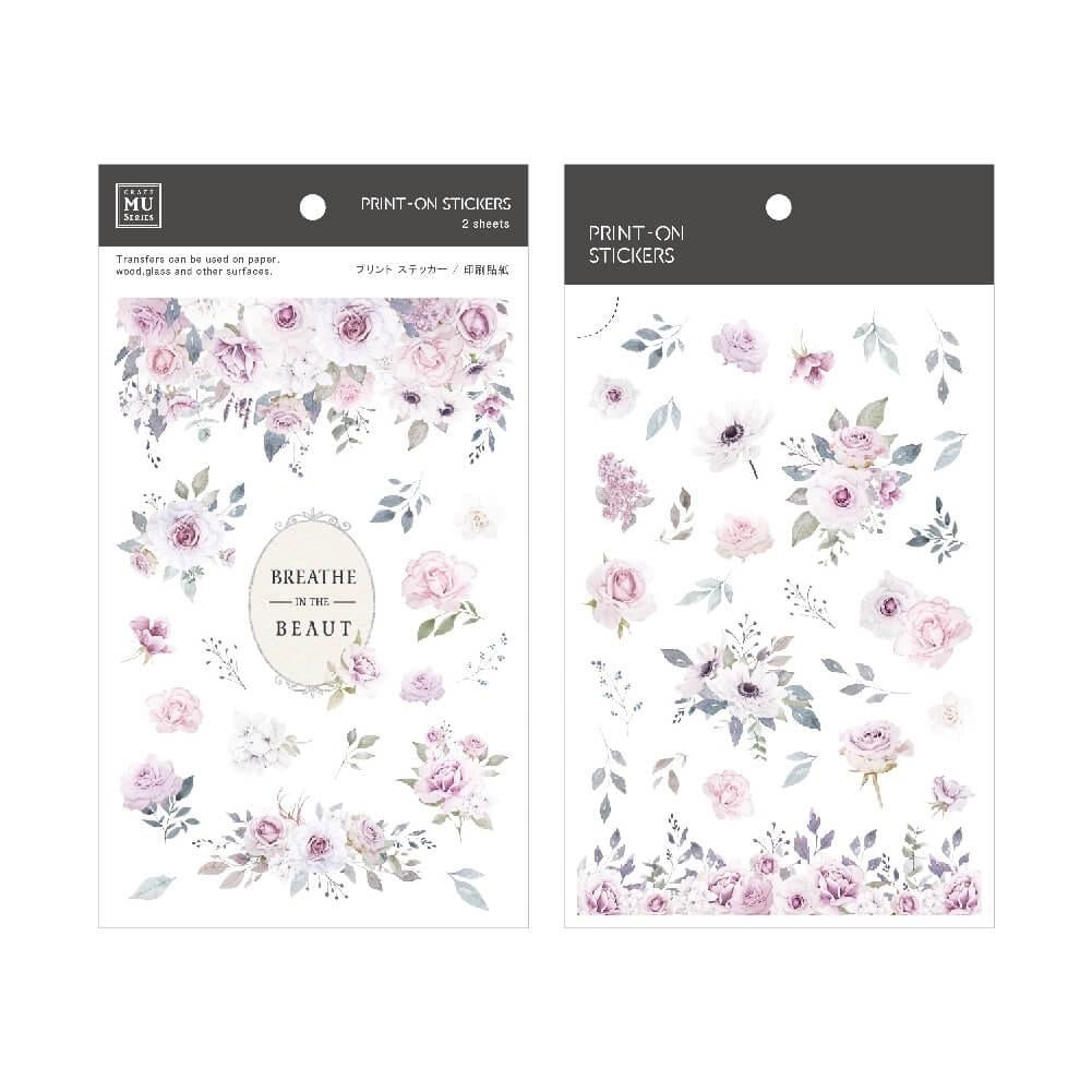 MU Print-On Sticker 2s 117-Poems Of Reserved Flowe