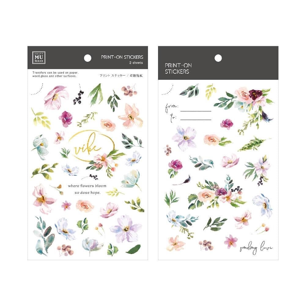 MU Print-On Sticker 2s 118-Dances Of Flowers
