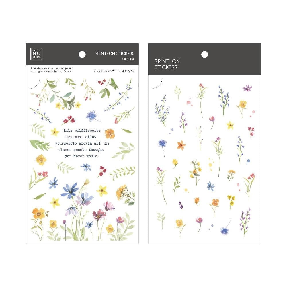 MU Print-On Sticker 2s 121-Morning Of Flowers