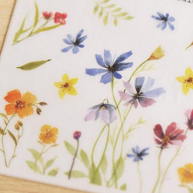 MU Print-On Sticker 2s 121-Morning Of Flowers