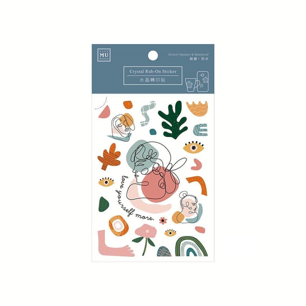 MU Crystal Print-On Sticker 011 Deco Drawing