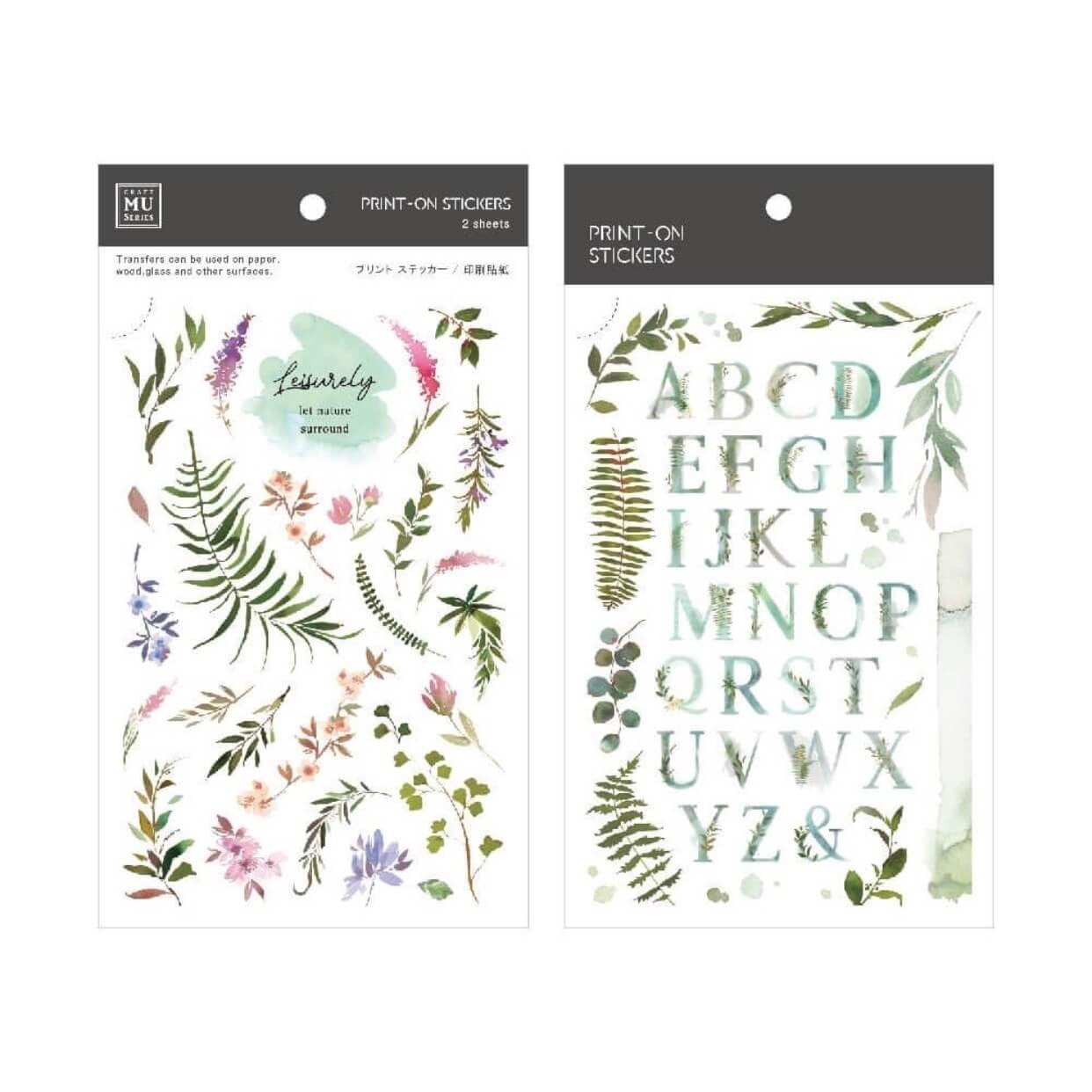 MU Print-On Sticker 2s 120-Chatters Of Flowers