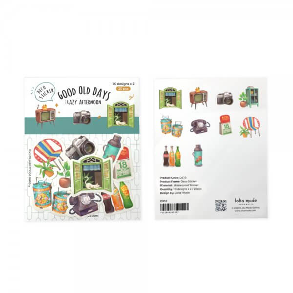 LOKAMADE Deco Sticker DS10:Good Old Days:Lazy Afte Default Title