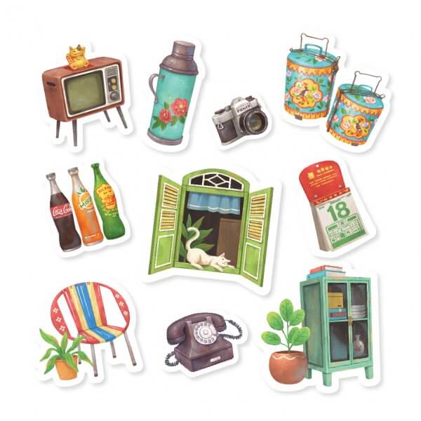 LOKAMADE Deco Sticker DS10:Good Old Days:Lazy Afte Default Title