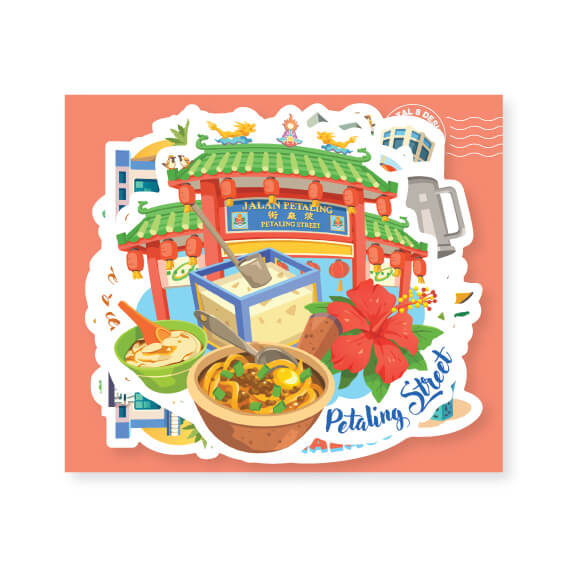 LOKAMADE Malaysia Shaped Postcard MDPS01 Set A Default Title