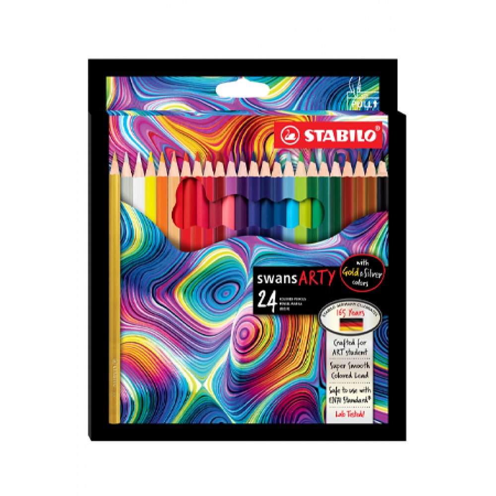 STABILO swans ARTY Colored Pencil 24s