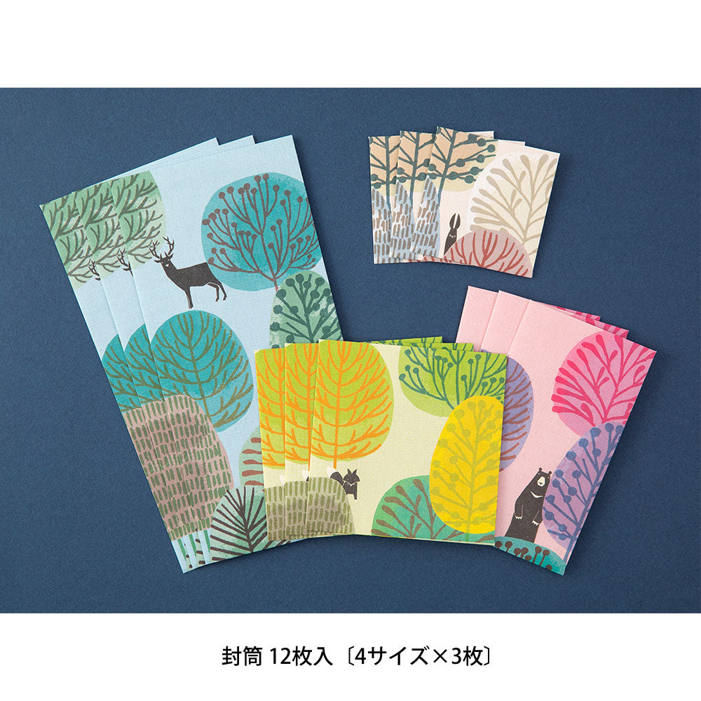 MIDORI Multiple Packed Envelopes Forest Animals