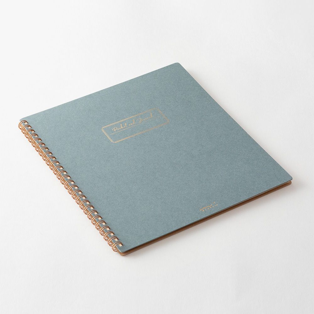 MIDORI Pocket & Journal Notebook Light Blue