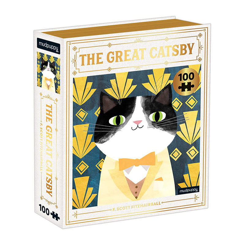 Bookish Cat Puzzle 100pc The Great Catsby 1216764