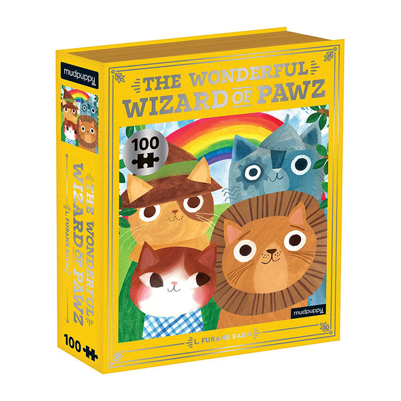 Bookish Cat Puzzle 100pc Wizard Of Pawz 1216765