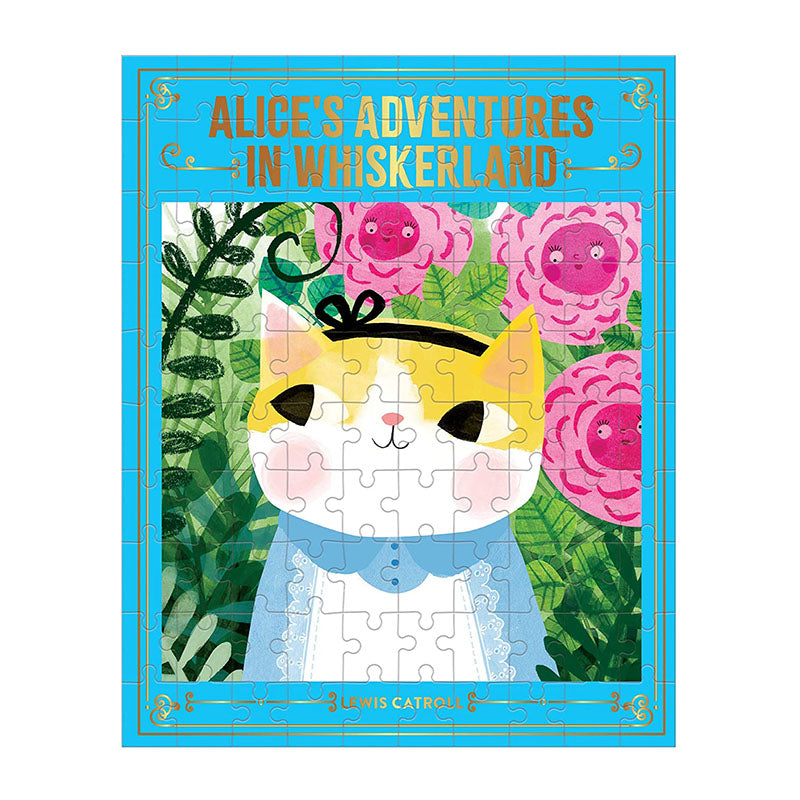 Bookish Cat Puzzle 100pc Alice Adventure Whiskerl 1216762