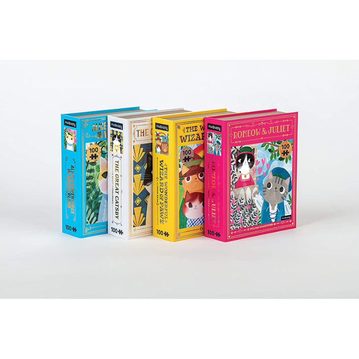 Bookish Cat Puzzle 100pc Alice Adventure Whiskerl 1216762