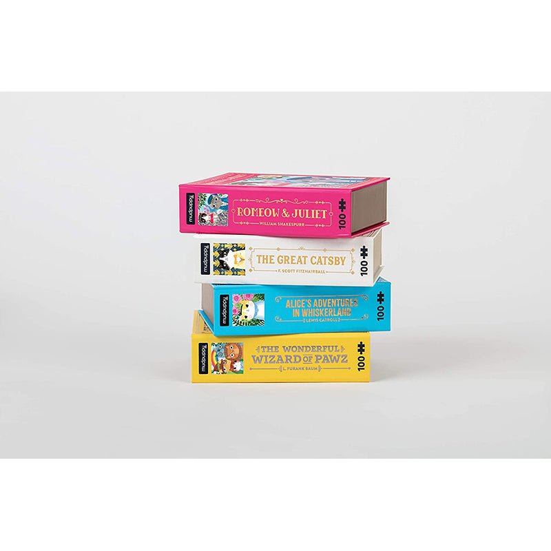 Bookish Cat Puzzle 100pc Alice Adventure Whiskerl 1216762