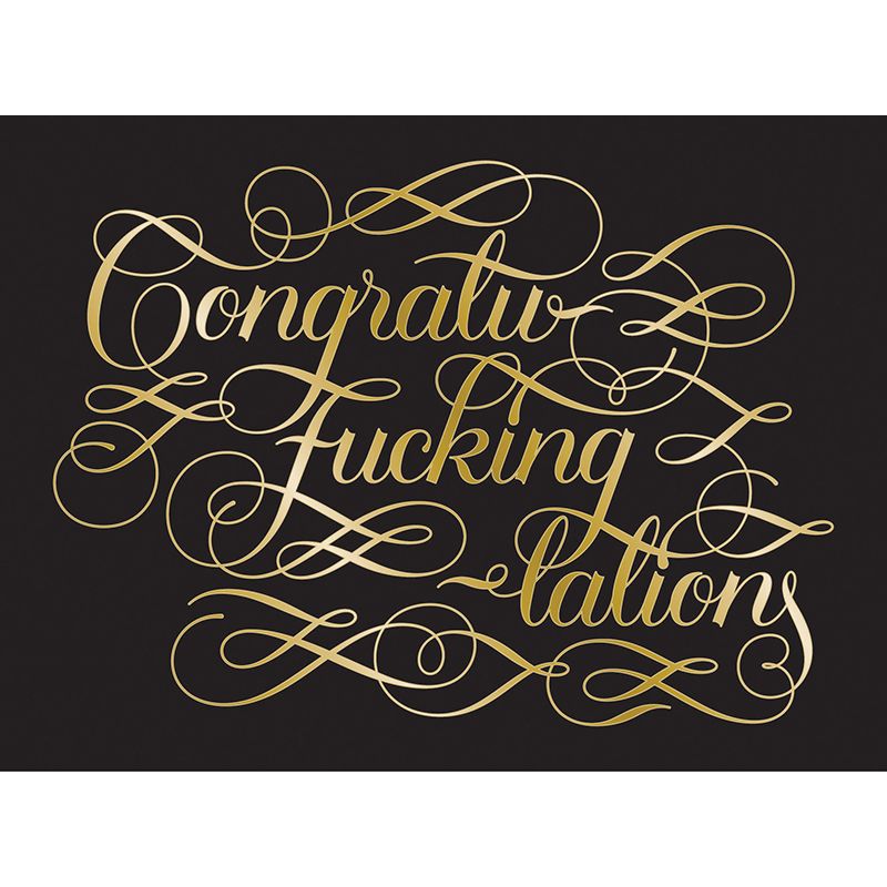 Calligraphuck You're F**ing Awesome Notecards 1206780