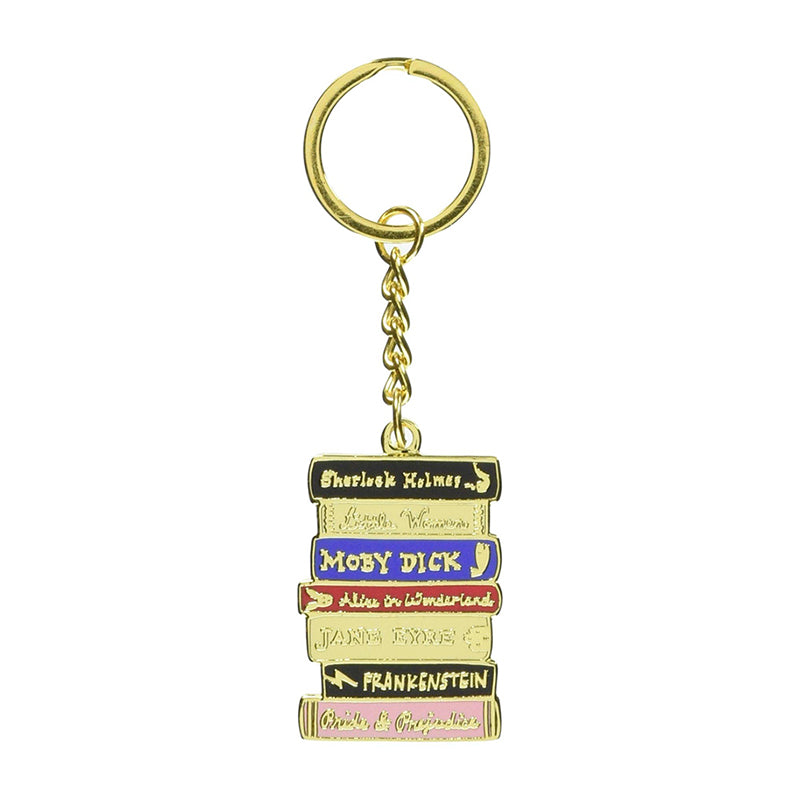 Bibliophile Bookshelf Keychain