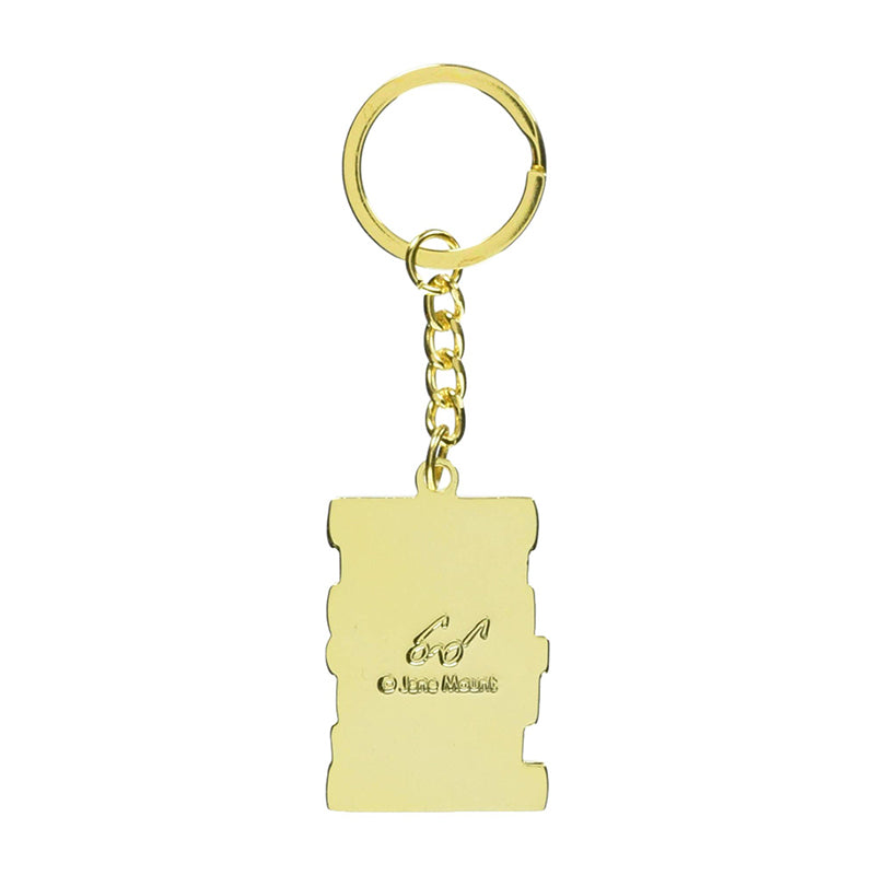 Bibliophile Bookshelf Keychain