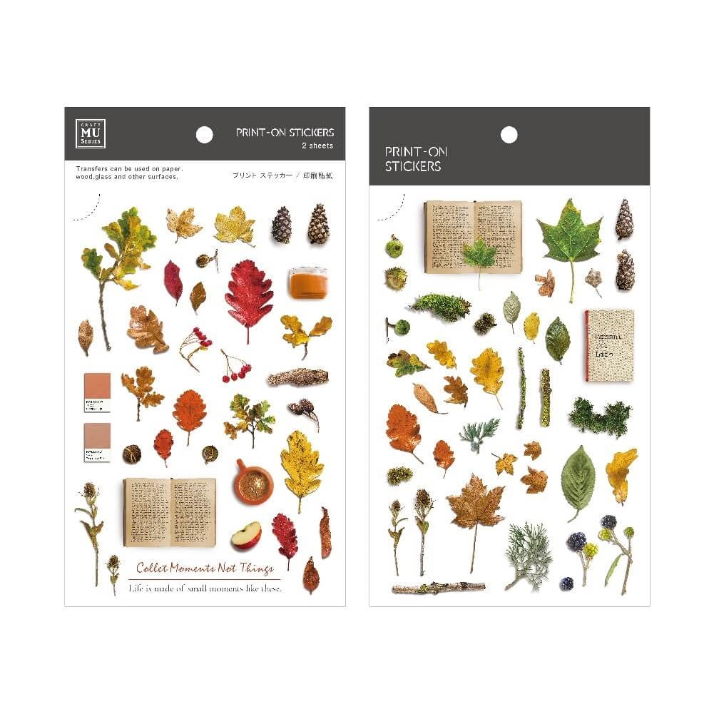 MU Print-On Sticker 2s 139-Autumn Collection