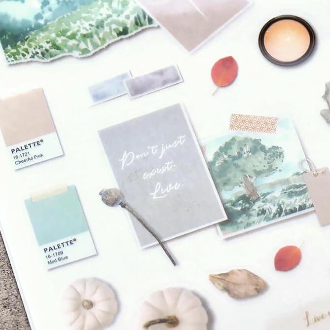 MU Print-On Sticker 2s 139-Autumn Collection