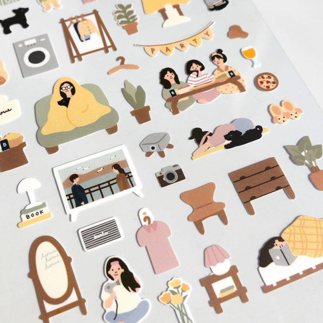 SUATELIER Stickers No.1104: Vlog Home