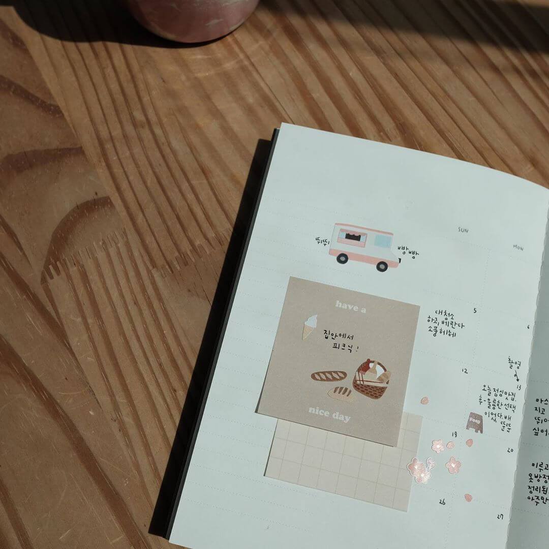 SUATELIER Sticky Memo III No.1925: Daily Plan.19