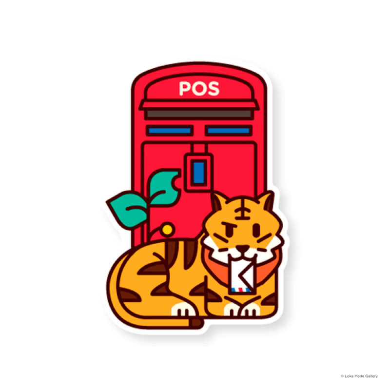 LOKAMADE Shaped Postcard MDP20 Tail Mail