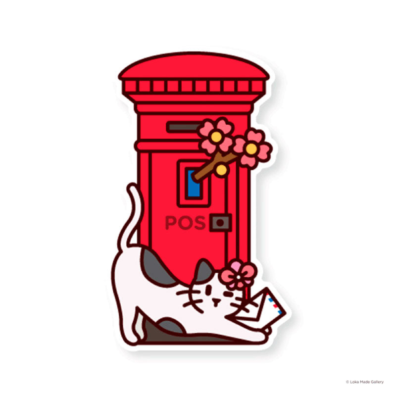 LOKAMADE Shaped Postcard MDP26 Feline Better