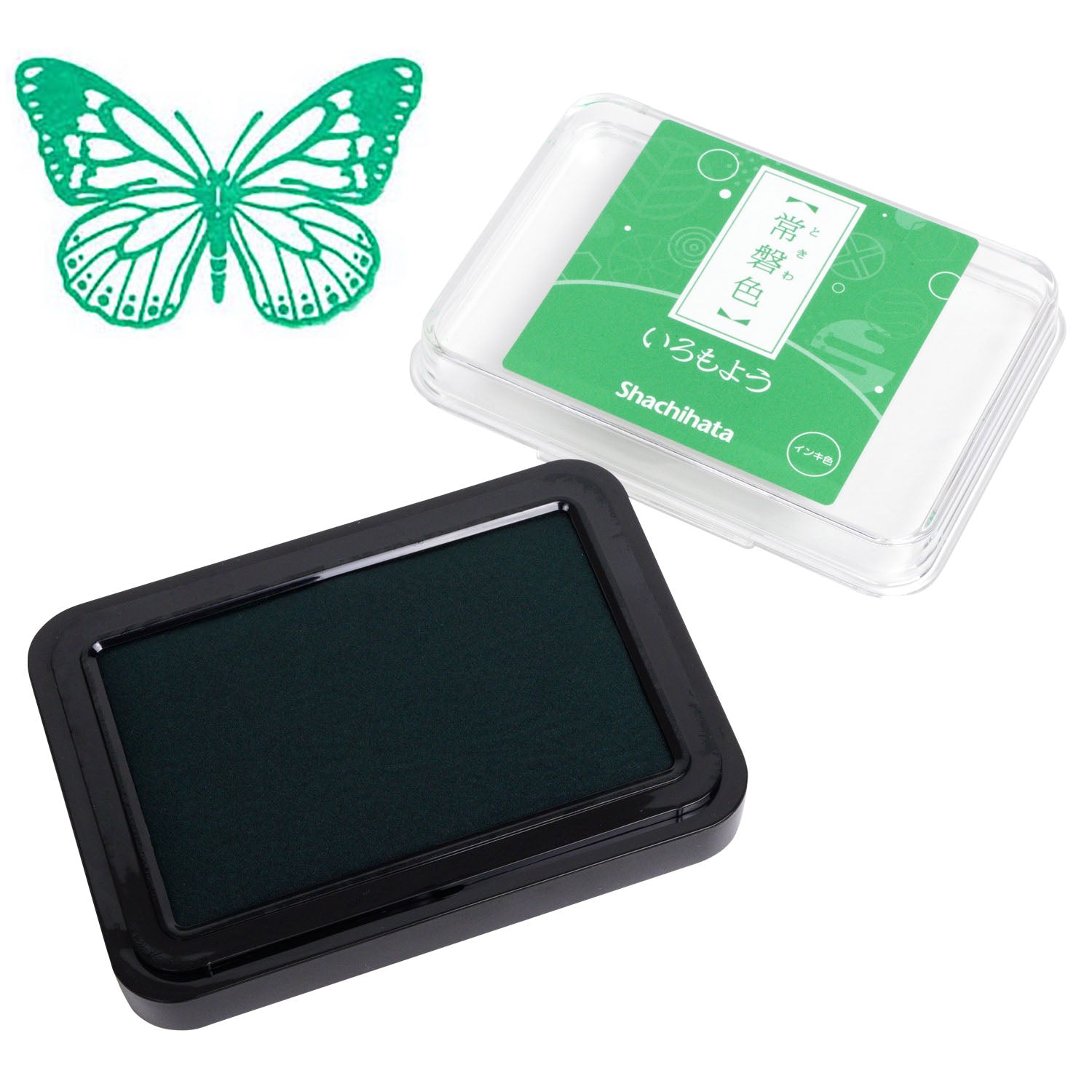 SHACHIHATA Iromoyou Stamp Pad HAC-1 Green