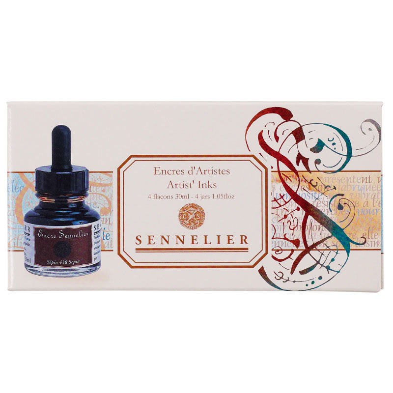 SENNELIER Artist's Ink Set of 4